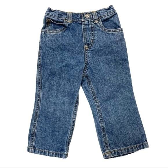 Cherokee Straight Leg Blue Jeans Size 18 Months - Picture 1 of 9